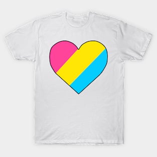 Pansexual Pride Heart T-Shirt